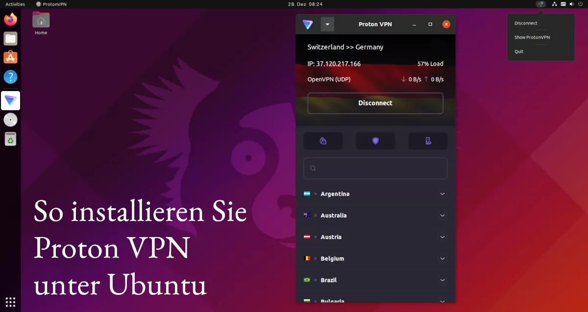 So installieren Sie Proton VPN unter Ubuntu